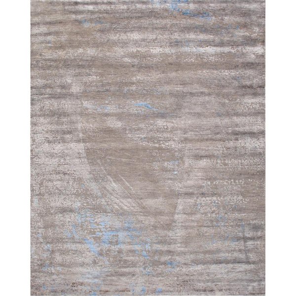 Pasargad Home 8 ft. 11 in. x 12 ft. Cosmo Hand-Knotted Silk & Wool Area Rug PS-180 9X12